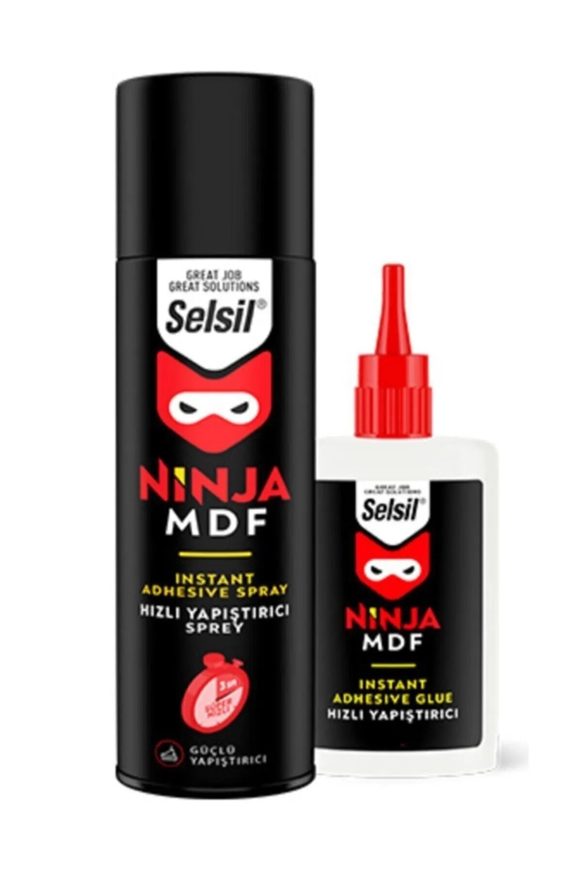 SelSil Ninja Mdf Hızlı Yapıştırıcı 400 Ml +100 Ml
